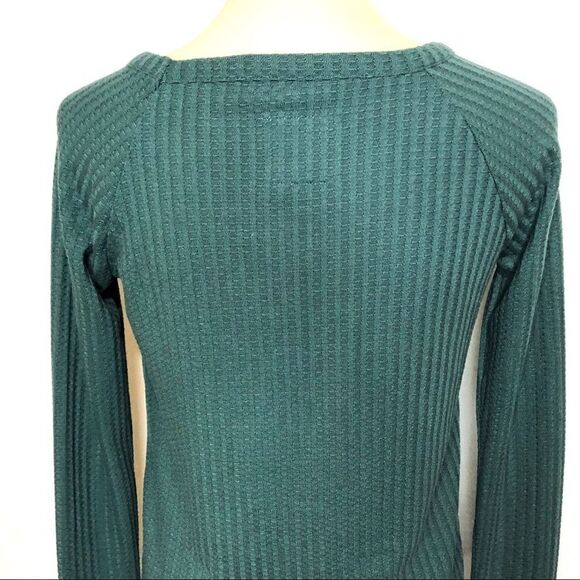 CHASER WAFFLE KNIT THERMAL LONG SLEEVE TOP - Picture 6 of 10